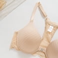 Avirosel Women’s Lace Bra with Steel Ring, Solid Color Front Button ...