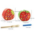 thumbnail image 4 of Catch  Game Toy, Colorful Fun Wood Educational Toy Portable  for Toddlers for Preschool, 4 of 7