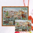 thumbnail image 1 of Hilo Algodón Bordado Parcial Punto Cruz Los Canales Ámsterdam 14 Quilates 44x34cm, 1 of 9