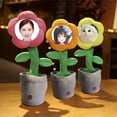 thumbnail image 6 of Custom Dancing Talking Sunflower With Face,Personalized Singing And Dancing Flower,Fun Novelty Gifts Plush Electronic Toys Interactive Stuffed Animals Pink - 36X15CM, 6 of 7