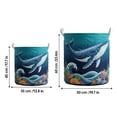 thumbnail image 2 of 3D Quilted Laundry Hamper, Large Fabric Storage Basket with Deer Fox Bear Design, Soft Collapsible Clothes Bin with Handles for Bedroom Home Organization, 2 of 7