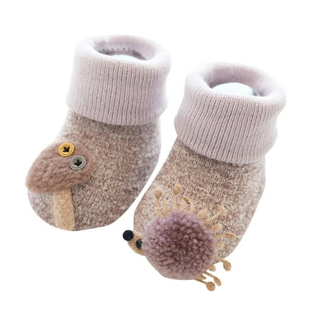 

Winter Coral Fleece Thicken Newborn Baby Socks Toddler Baby Girls Boys Socks Anti Slip Soft Baby Socks Warm Clothes Accessories