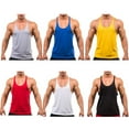 thumbnail image 2 of Fashion Mens Train Body building Gym Stringer Vest Y Back Racerback Tank Top, 2 of 2