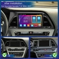 thumbnail image 2 of Car Stereo Dash Kit for Hyundai Sonata Sedan 2015-2017, HD Touchscreen Android 13 Car Radio 9 Inch with Wireless Carplay Android Auto GPS Navigation BT Backup Camera, 2 of 7