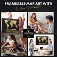 thumbnail image 4 of Travelization XL Scratch Off World Map with 196 Country Flags 36" x 24" Frameable World Map with Vibrant Colors and Premium Gold Coating, Beautiful S, 4 of 7