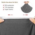 thumbnail image 4 of POINTERTECK Elastic Armchair Wingback Cover Wing Chair Covers Waffle Fabric Back Furniture Protector Stretch Sofa Slipcovers, 4 of 9