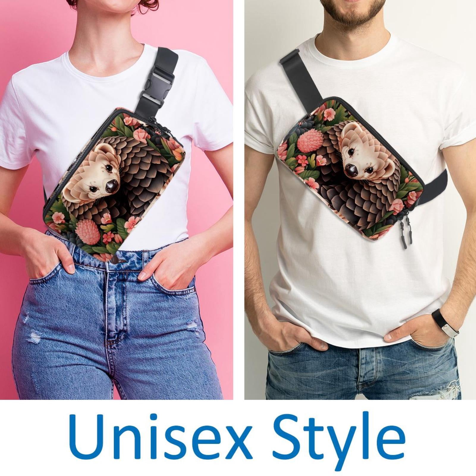 Pangolin Lightweight Adjustable Waist Bag with Extension Strap - Unisex Fanny Pack