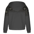 thumbnail image 4 of HAPIMO Discount Men's Fashion Puffer Jacket Color Patchwork Zipper Quilted Thickened Multi Pocket Hooded Fall Winter Cotton Jacket with Drawstring Black, 4 of 5