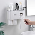 thumbnail image 4 of Escupidera de pared con ranuras para organizar peines y cepillos de dientes, 4 of 7