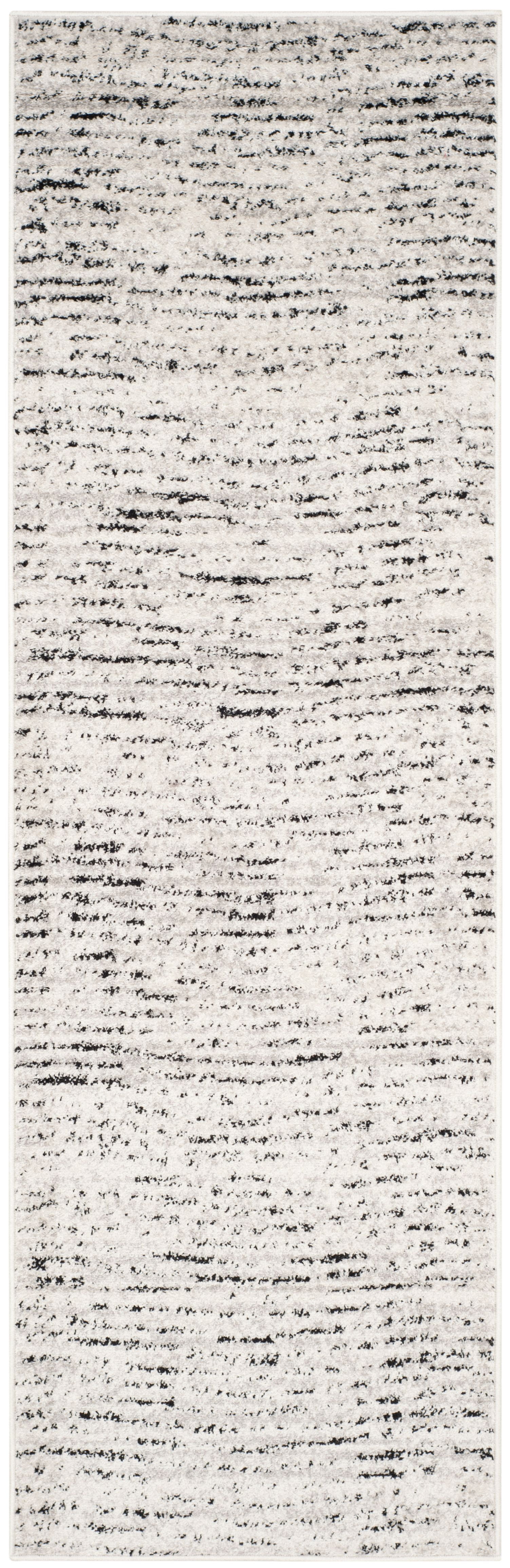 SAFAVIEH Adirondack Linnette Abstract Runner Rug, Ivory/Silver, 2'6" x 10'