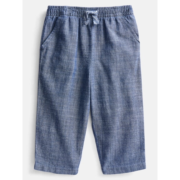 Wonder Nation Baby Boys Chambray Pants, Sizes 0-24M