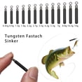 thumbnail image 5 of Outdoors Sports Quick Release Casting Weights Weight Tungsten Hook Connector Line Sinkers Fishing Tools BLACK 5.3G, 5 of 8