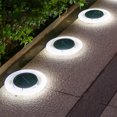 thumbnail image 5 of Werulen 2Pcs Solar Ground Lights Outdoor, 6. Inch Solar Powered In-Ground Landscape Lighting, LED Disk Lights for Garden Pathway Lawn Decoration, Weatherproof Durable ABS Plastic Yard Lights, 5 of 9