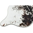 thumbnail image 5 of HR Premium Non-Slip Faux Cowhide Black Brown and White Area Rug for Cabin and Lodge - Animal-Inspired Design for Wildlife and Nature Lovers, 5 of 6