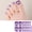 style 1, variant on Cat Eye Toe Nail Wraps - Glittery Blue Full Toe Nail Stickers for Women, Easy Apply & Waterproof Pedicure Art