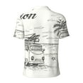 thumbnail image 4 of Rocae Summer Vacation Scene With Camping Van for Men's Short Sleeve Polo Shirt, Quick Drying Performance Moisture Wicking Sports Men's Golf Shirt Large, 4 of 9