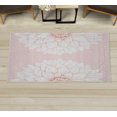 thumbnail image 1 of Dahlia Flower Decorative Rug, Simplistic Drawing of Bushy Sunflower Daisy Like Large Petals Image Print, Quality Carpet for Bedroom Dorm and Living Room, 6 Sizes, Pale Pink, by Ambesonne, 1 of 1
