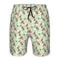 thumbnail image 3 of Logiee Flower With Ladybug Print Mens Swim Trunks Quick Dry Board Shorts,Breathable Hawaii Beach Shorts Swimwear Bathing Suits-Large, 3 of 6