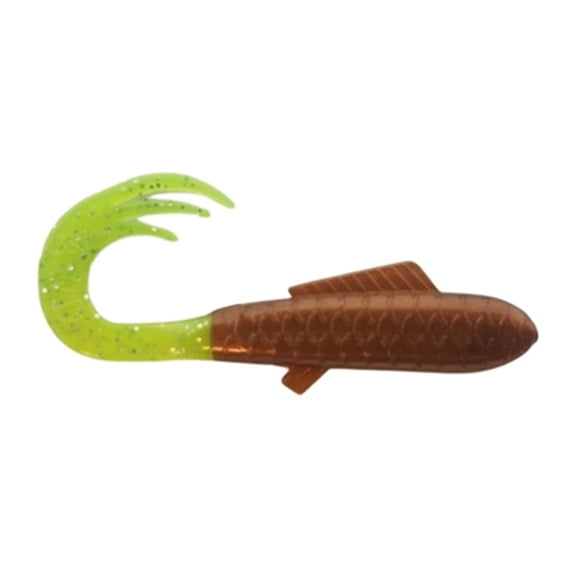 AWD Baits 2in Crappie Delight - CD54 Copperhead/Chartreuse 20pk