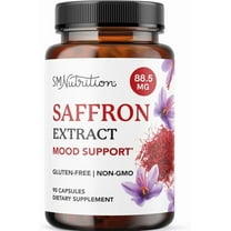 Saffron Supplements 88.5mg | 3-Month Supply | Pure Saffron Extract Capsules for Mood, Focus, Eye Health & Energy Balance Support | Gluten-Free & Non-GMO | 90 Capsules