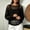 A1 Black, variant on Women Mesh Crochet Crop Top, Batwing Long Sleeve Hollow Out Knit Sweater,Scoop Neck,Solid Color Pullover Shirts,Bikini Beach See Through Cover Ups,Swimsuit Coverup,Trendy Knit Outfits Brown