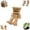 B, variant on Shaking Feet Wooden Figurine Multi Shaped Wooden Leg Shaking Doll Ornaments Handmade Shaking Feet Wooden Car Decorations Creative Handmade Wooden Face Figurines