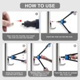 thumbnail image 4 of Smraza 14'' Rivet Nut Tool with 100PCS Rivnuts, Professional Rivet Nut Setter Kit, Hand Blind Riveter with 7PCS Metric & Inch Mandrels, Rug, 4 of 6