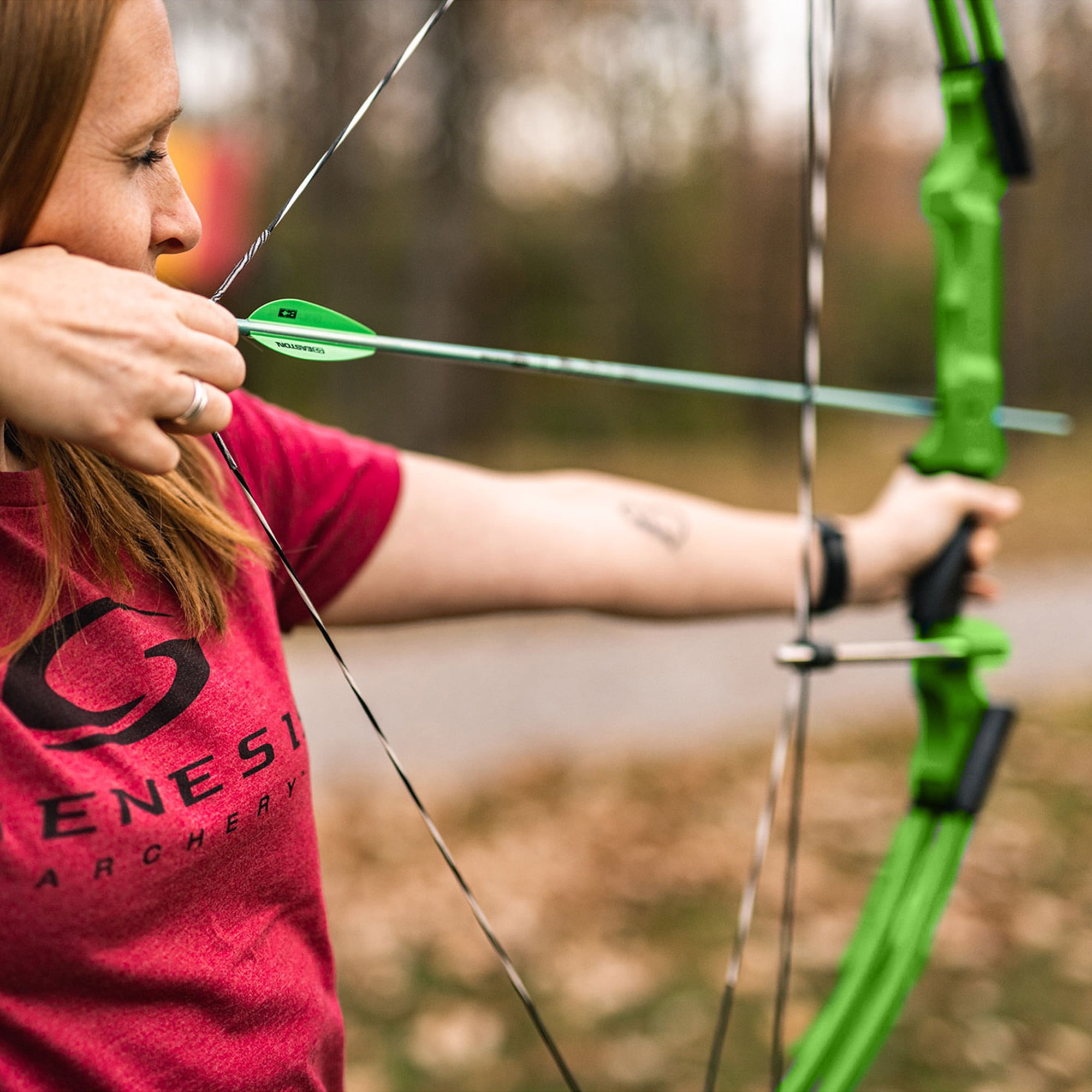 Genesis Archery Compound Bow w/Adjustable Sizing, Left-Handed (5 Pack)