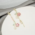 thumbnail image 4 of Pendientes largos de la joyería de la flor de la borla Pendientes de la flor de la borla para las mujeres Pendientes de la flor de la joyería de la flor de la flor Pendientes pendientes largos, 4 of 7