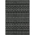 thumbnail image 2 of Unique Loom Moroccan Trellis Collection Area Rug - Mamounia (7' 1" x 10' Rectangle Black/Ivory), 2 of 6