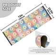 thumbnail image 5 of Yayeee Runner Rug for Bedroom 2'x6' Machine Washable Hallway Non Slip Mat, Pink Checkered Daisy, 5 of 8