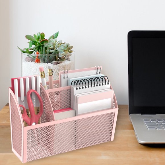 YAOMOBB Magnetic Storage Organizer Magnetic Stationery Storage Organizer Rack 3 Compartment Holder for Fridge or Whiteboard