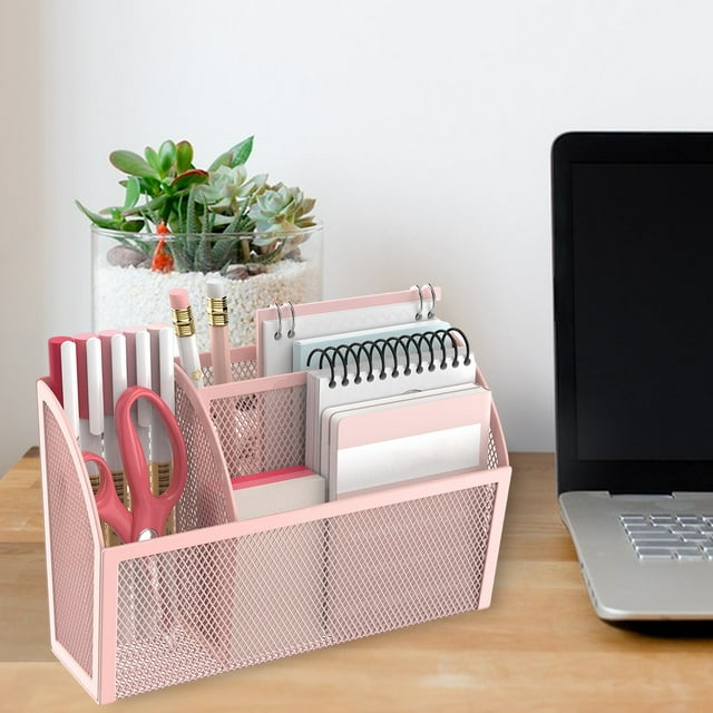 YAOMOBB Magnetic Storage Organizer Magnetic Stationery Storage Organizer Rack 3 Compartment Holder for Fridge or Whiteboard