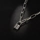 thumbnail image 3 of Cadena Gruesa Cadena Clavícula Corto Hip Hop Personalidad Exagerada Bloqueo Colgante Collar, 3 of 3
