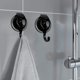 thumbnail image 2 of Ganchos de ventosa, ganchos de ducha de succión al vacío de alta resistencia, ganchos de ventosa de vidrio, ganchos para bata de baño, reutilizables (negro, paquete de 2), 2 of 5