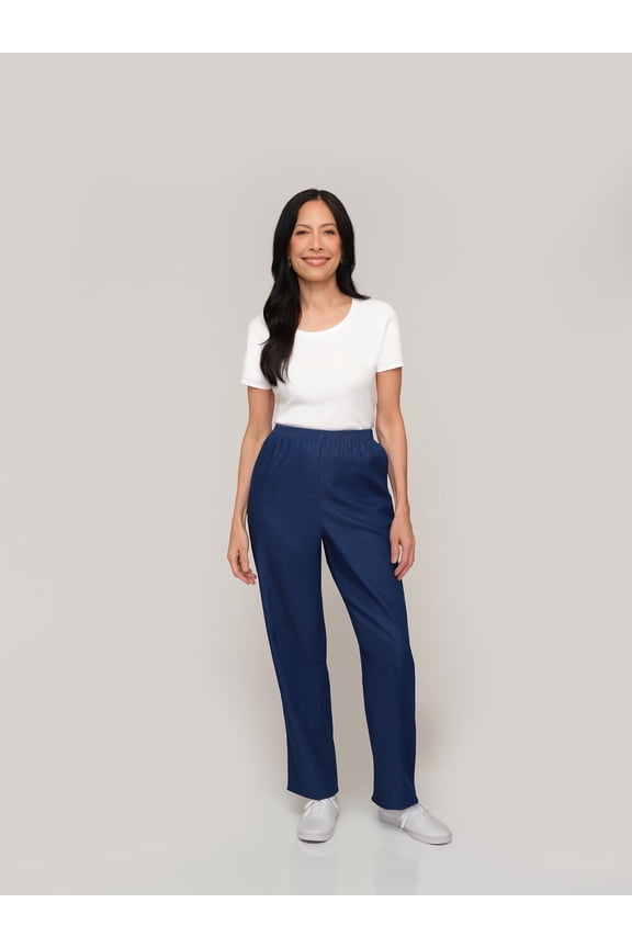 Womens Petite Solid Short Pant