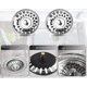 thumbnail image 3 of Tapón para fregadero CHAO filtro de fregadero de cocina 79 mm universal de acero inoxidable paquete de 2, 3 of 4