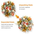 thumbnail image 4 of JoanKaren 20" Fall Wreath for Front Door,Eucalyptus Berries Pumpkins Autumn Wreaths,Home Outdoor Holiday Halloween Thanksgiving Decorations, 4 of 8