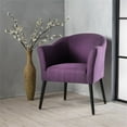 thumbnail image 2 of Noble House Cosette Plum Fabric Arm Chair, 2 of 8