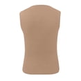thumbnail image 5 of TTUHYWXI Women's Crochet Striped Tank Tops Sleeveless Round Neck Trendy Cute Summer Lightweight Sweater Vest Top (Khaki, M), 5 of 5