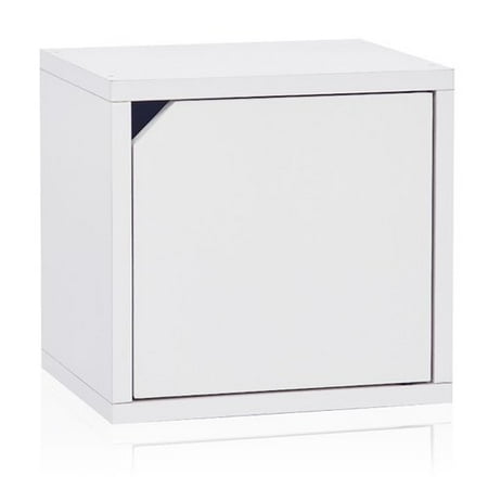 Photo 1 of Way Basics Eco Stackable Connect Door Cube Modular Cubby Organizer Storage System White