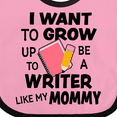 thumbnail image 4 of Inktastic I Want to Grow Up to Be a Writer Like My Mommy Boys or Girls Baby Bib, 4 of 4