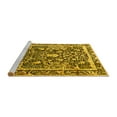 thumbnail image 2 of Ahgly Company Machine Washable Indoor Rectangle Animal Yellow Traditional Area Rugs, 5' x 8', 2 of 4