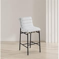 thumbnail image 5 of Maklaine Contemporary Rich Cream Finish Boucle Fabric Bar Stool, 5 of 7