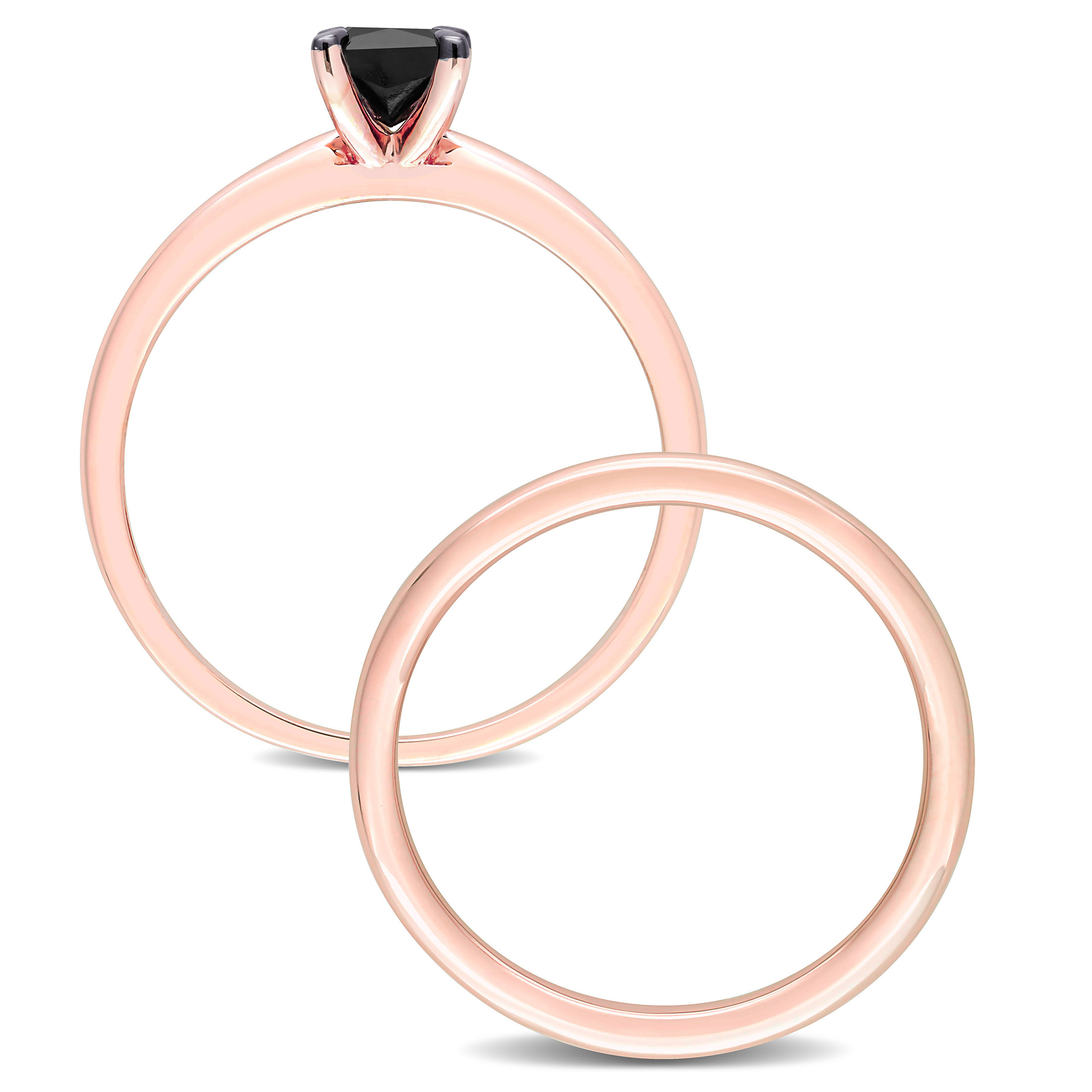 Everly Women's Diamond 14k Rose Gold Bridal Set