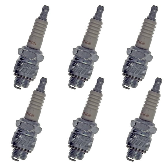 Champion 6 Pack of Genuine OEM (592S) Spark Plugs - RJ12C-6PK
