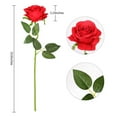 Artificial Flowers,12pcs Silk Rose Flower Fake Roses Realistic Silk