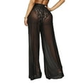thumbnail image 4 of Eigraketly Pantalones de playa para mujer, ropa de baño, cintura alta, cómodos, sueltos, transparentes, pantalones, natación, fiesta vocacional, negro S Type2 NO2 Eigraketly OD021996-01, 4 of 6