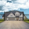 thumbnail image 2 of ALEKO Steel Single Sliding 12 x 6 ft Black Driveway Gate London Style, 2 of 10