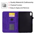 thumbnail image 6 of Allytech iPad 10th Generation Case with Pencil Holder, 2022 iPad 10.9 Case Cover 10th Generation, Auto Wake/Sleep Drop Proof Cards Slots Magnet Buckle Business Smart Case Cover for iPad 10.9", Purple, 6 of 7